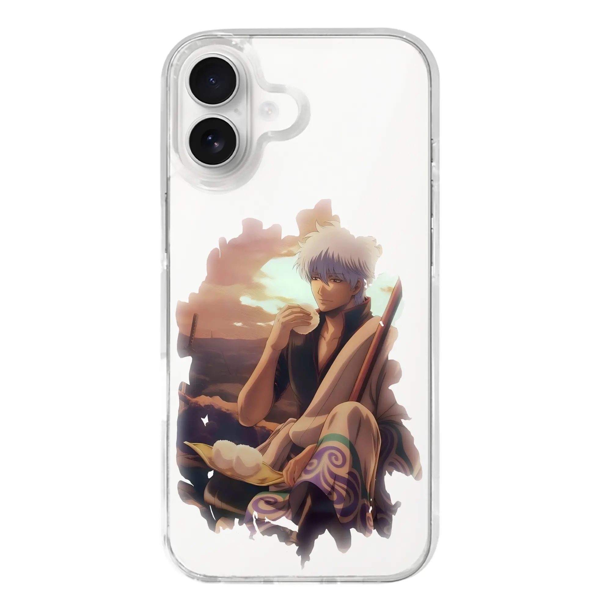 銀魂 グッズ 坂田 銀時 - iPhone 17シリーズ 透明スマホケース – 薄型・耐衝撃・精密フィット保護カバー